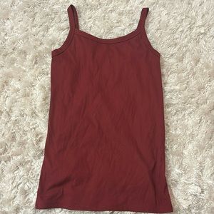 No Boundaries Burgundy Stretchy Tank Top
